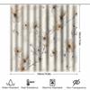 1Pc High Quality Floral Watercolor Shower Curtain - Beige And Honey Wheat Yellow Forest Theme, Machine Washable With Hooks