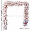 Christmas Flocked Garland Fireplace Stair Decor PVC Front Door Hanger