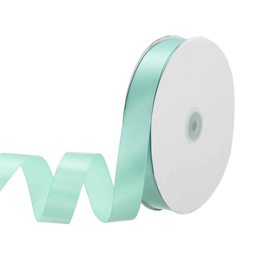 Jednostronna rypsowa wstążka poliestrowa satynowa wstążka jednokolorowa wstążka z tkaniny do rękodzieła dekoracji ślubnych pakowania prezentów 1"x100 jardów