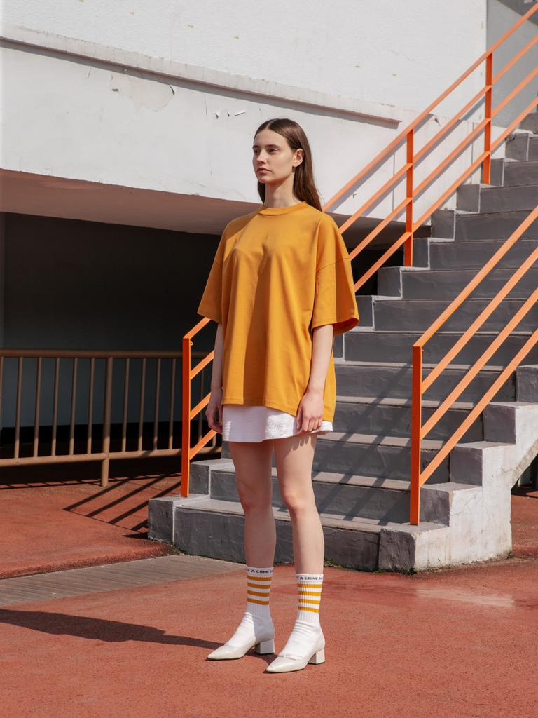 Seutyu Yellow Sb Crew Over T-Shirt
