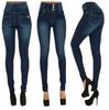 Jeans Ajustados de Cintura Alta para Mujer Estilo Europeo y Americano, Pantalones Largos, Alta Elasticidad, Cómodos, Moda 2022.