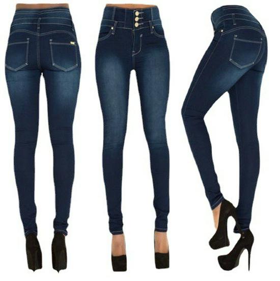 Jeans Ajustados de Cintura Alta para Mujer Estilo Europeo y Americano, Pantalones Largos, Alta Elasticidad, Cómodos, Moda 2022.