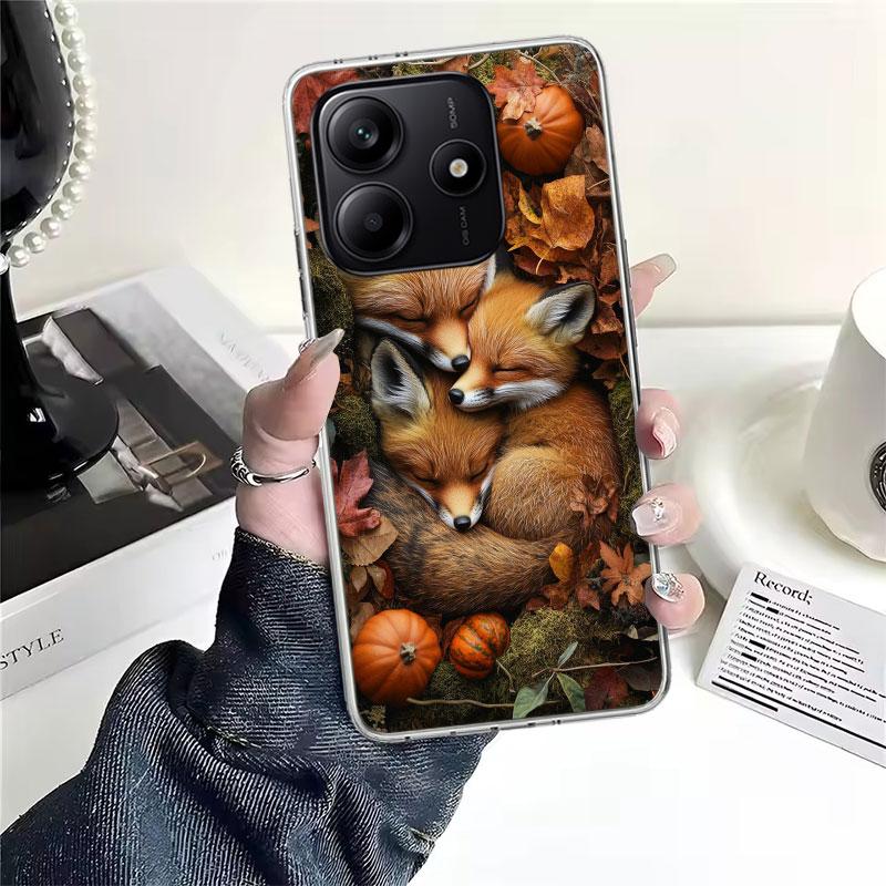 Animal Fox Soft Phone Case For Xiaomi Redmi Note 15 14 14S 13 12 Pro Plus 12S 11 11S 11E 10 10S 11T 5G Fundas Coque Redmi Note 1