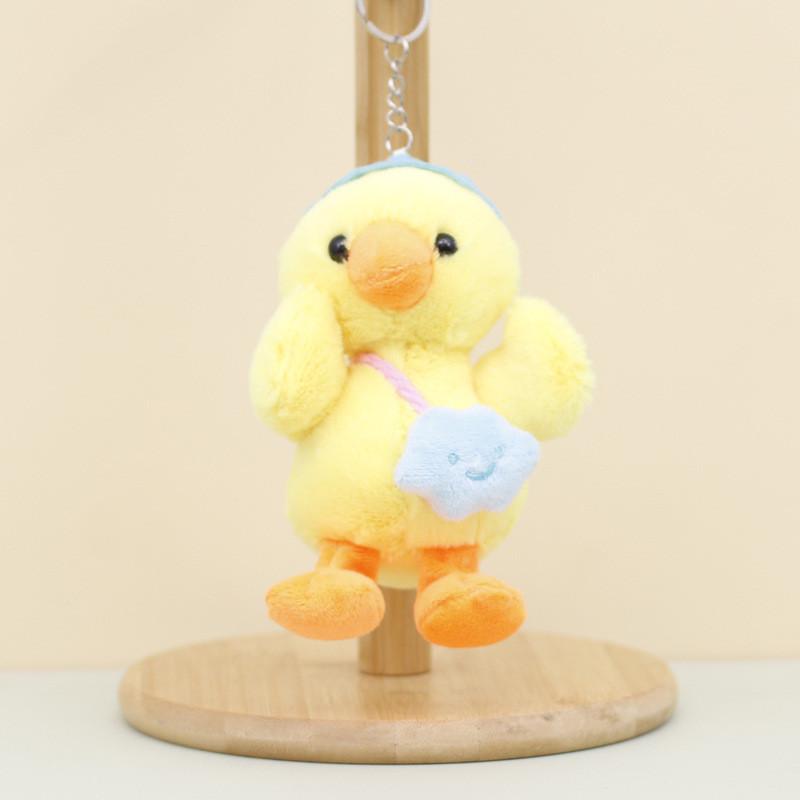Charming Yellow Duck Keychain Plush Soft 4-inch Backpack Accessory