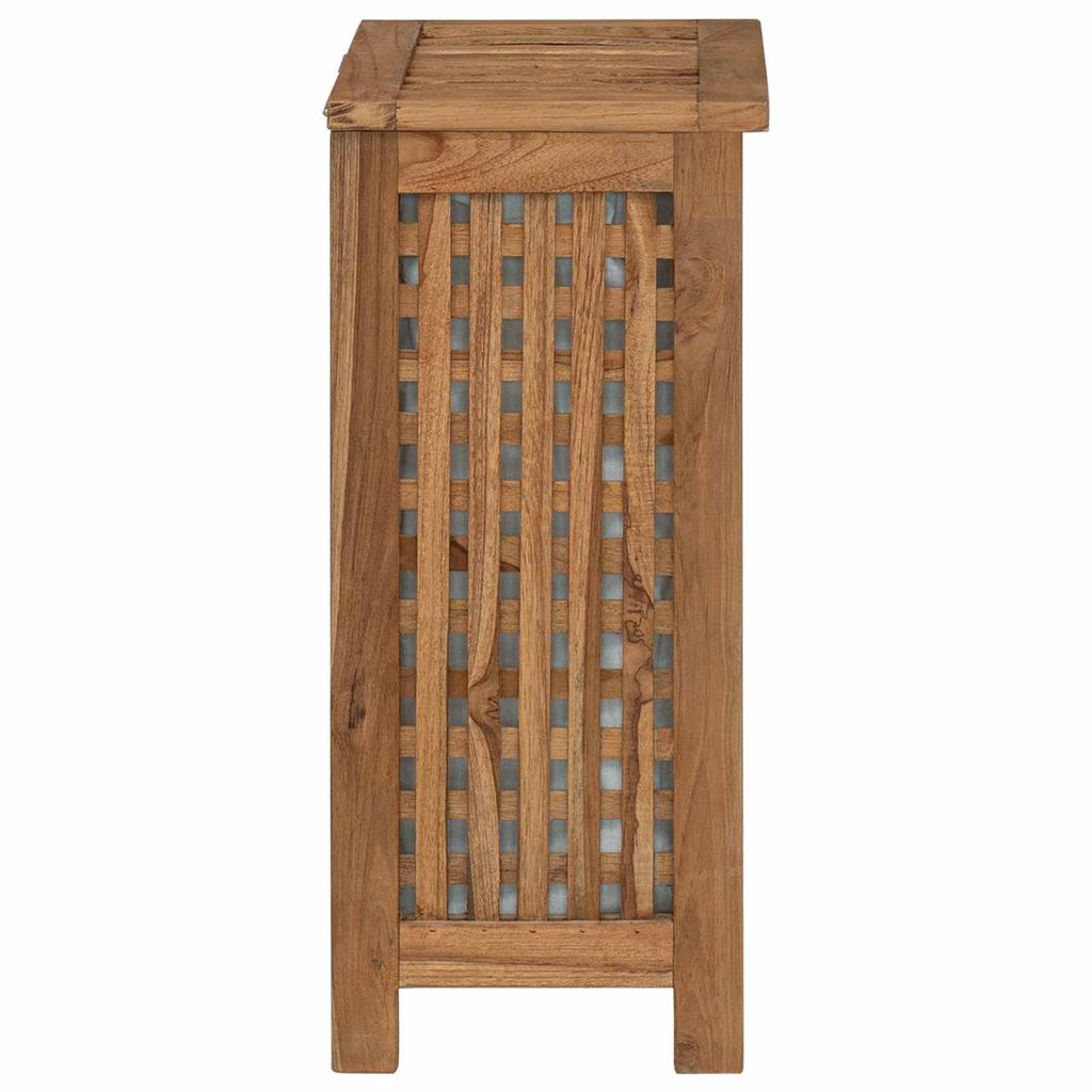 Laundry Basket Natural 35 x 25 x 60 cm Solid Teak Wood