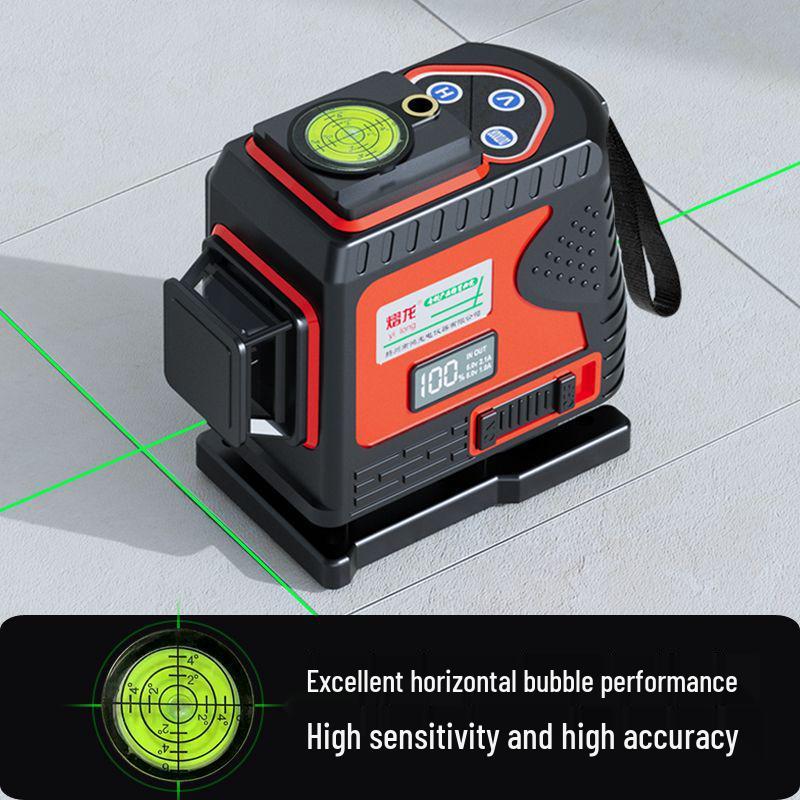 High-Precision Automatic Self-Leveling Infrared Laser Level with 12/16 Lines and Red/Green Light