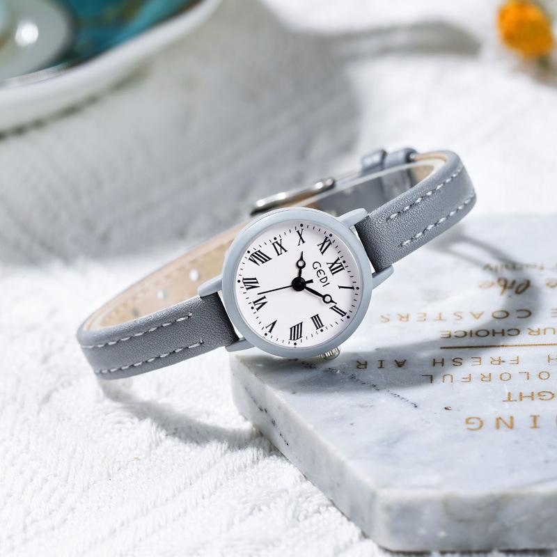 Retro Simple Women'S Watch, Small And Exquisite High-Value Quartz Watch, Girl Middle School Student Belt Watch