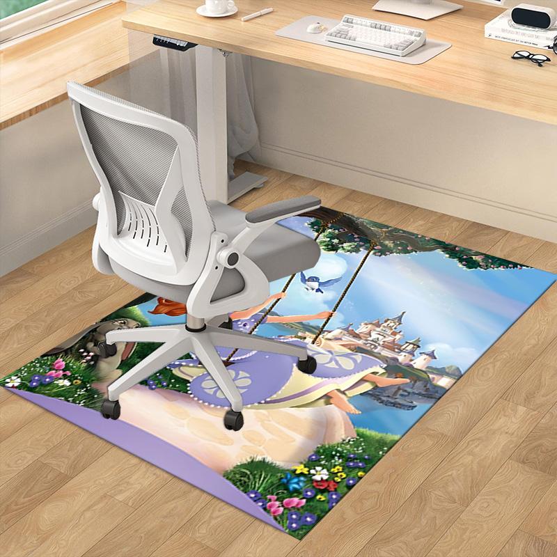 Princess Sofia'S Adventure Carpet For Playroom Bedroom Living Room Sofa Home Decorkids Game Area Rug Nonslip Floor Mat