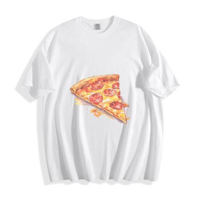 Pepperoni Bliss T-Shirt - Watercolor Pizza Slice Unisex Tee