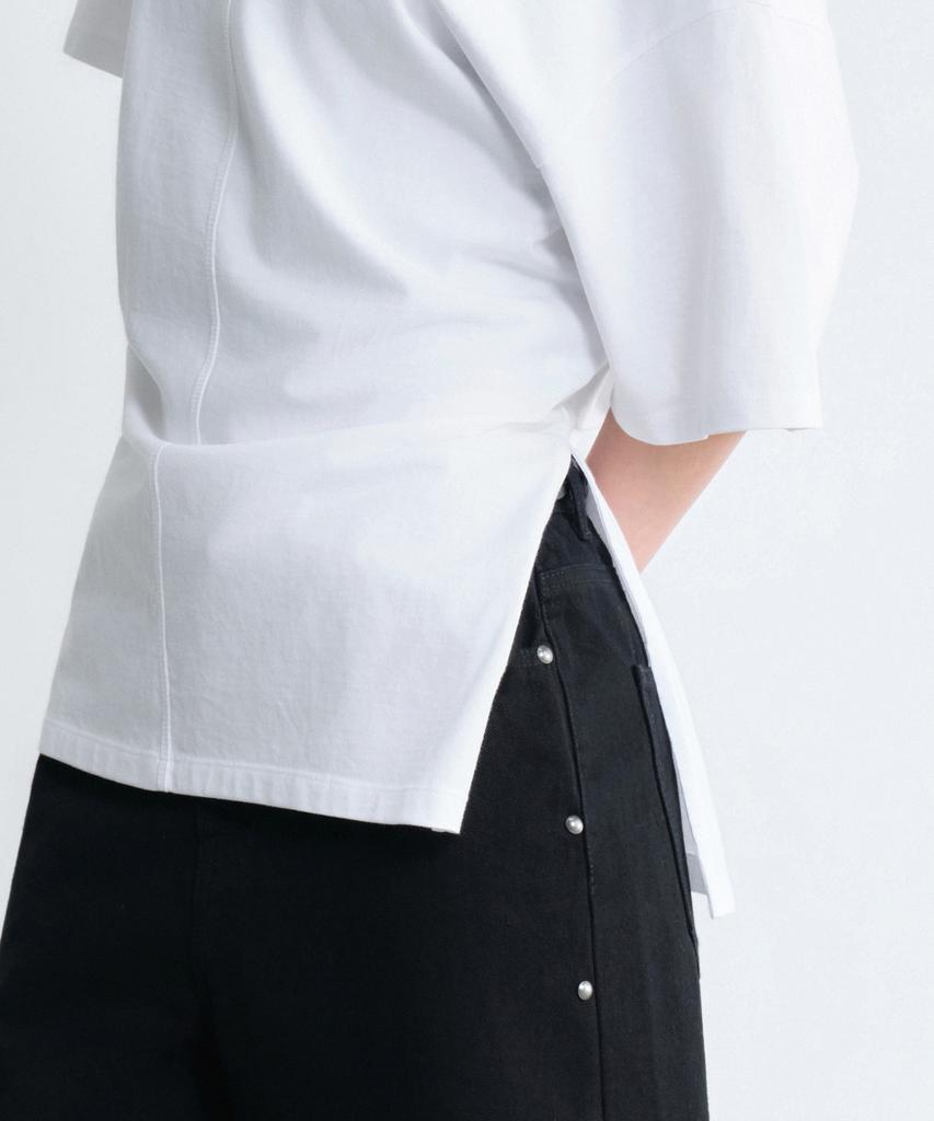 MUSINSA STANDARD WOMAN Women'S Relaxed Off-Shoulder T-Shirt [White]