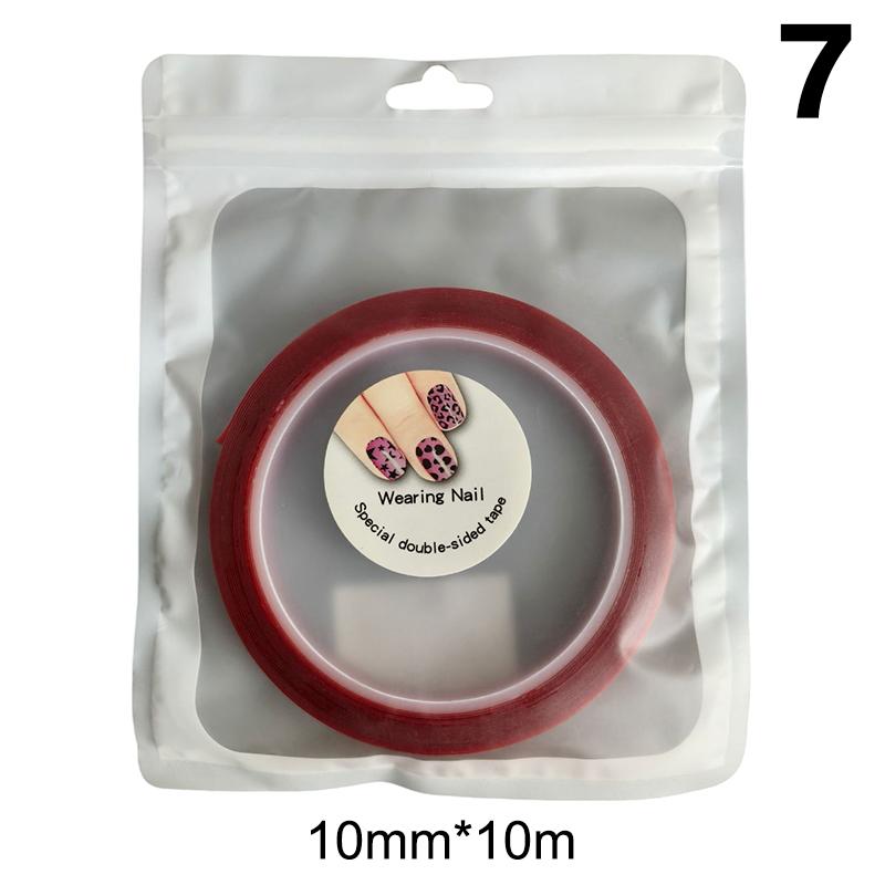 3 Sheets/1 Roll Nail Art Adhesive Tape Double-Sided Adhesive Clear Nail Display Tape For Fingernails Decorative Beauty Stickers