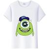 Μόδα Unisex Monsters, Inc. Μπλουζάκι Λευκό Μπλουζάκι Κοντομάνικα Τοπς James -P- Sullivan Αστεία T-Shirts με Γραφικά Mr.Q