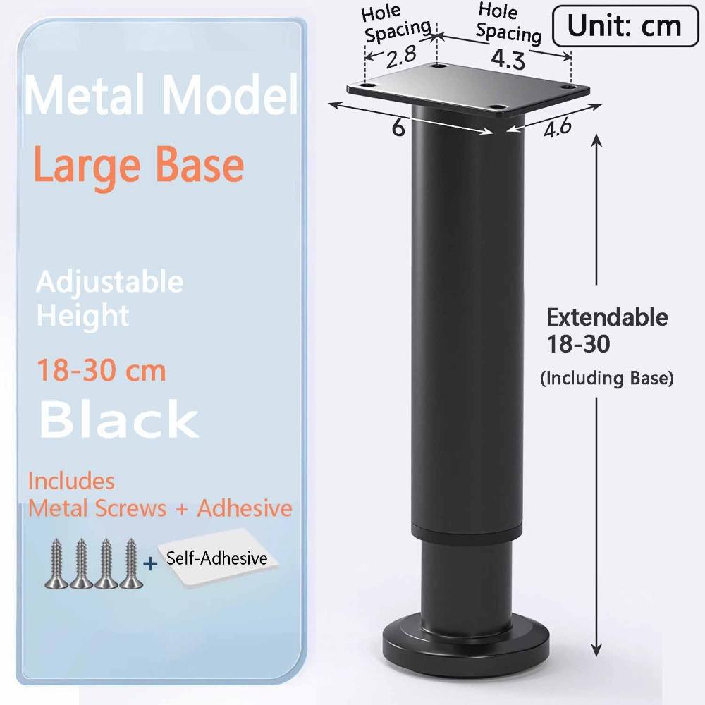 Adjustable Height Furniture Support Legs Heavy-Duty Bed Beam Support Leg  Bed Bottom