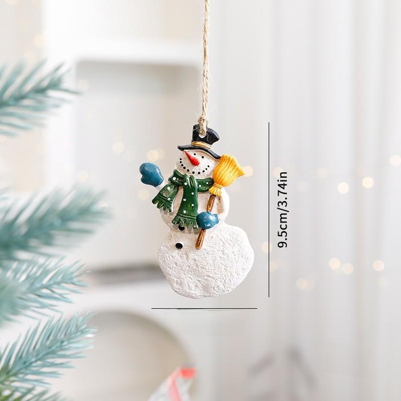 Julhjort Harts Träprydnad För Högtidsdekoration Med Tecknad Stil Och Festliga Teman