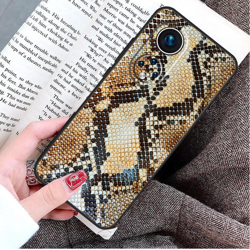 Snake Skin Texture Case For Honor Magic 8 6 7 Lite Honor 400 200 Pro 50 70 90 X8c X8b X9a X9c X9b X9d Win Cover