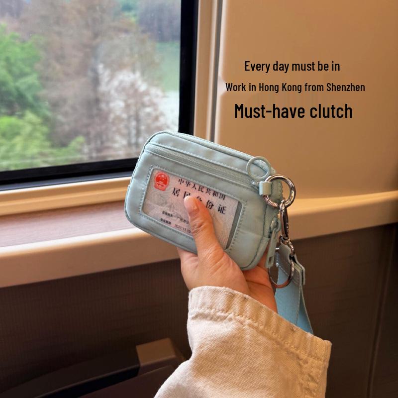 

Женский портативный держатель для карт и документов «все в одном» - Большая вместимость для удостоверения личности, карт, монет и водительского удостоверения