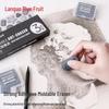 Blue Fruit Soft Eraser: Versatile, Strong Adhesion, Malleable, Crumble-Free, Non-Toxic, Ideal for Students and Fine Arts.