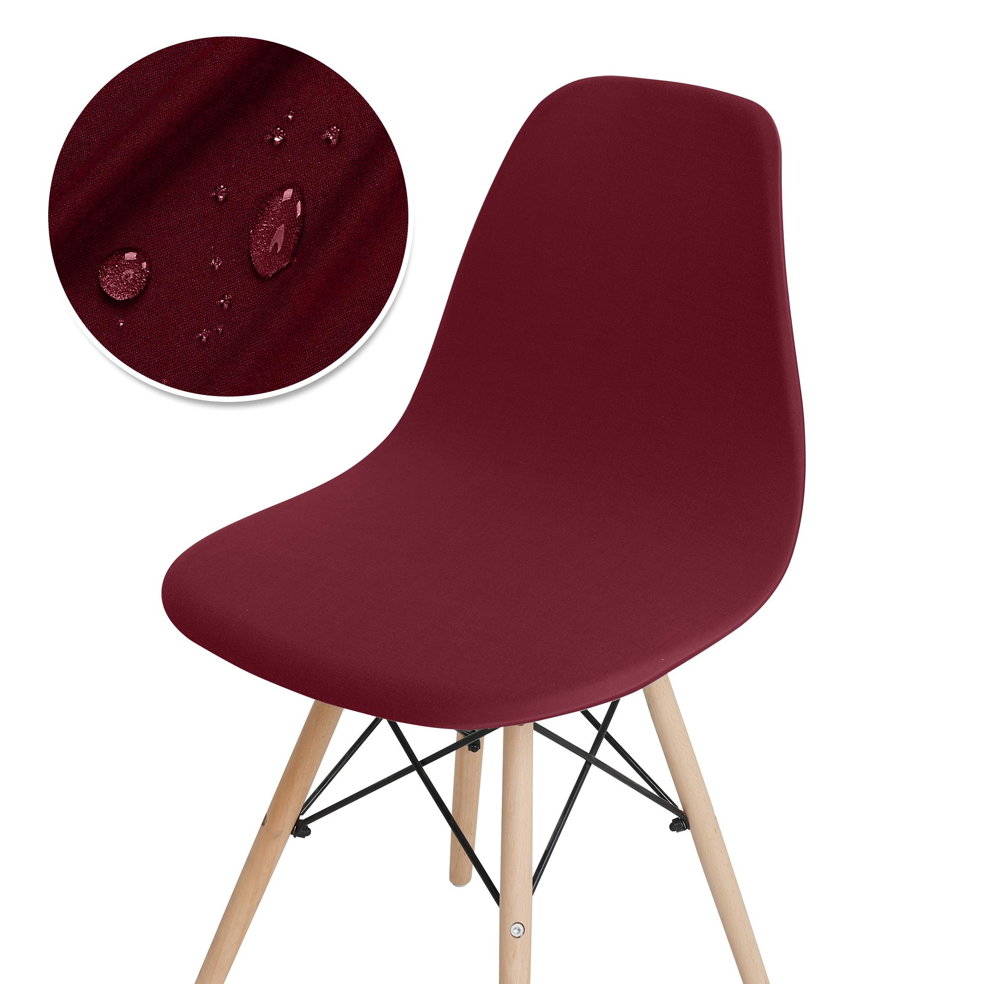 

1 PC Waterproof Solid Color Shell Chair Cover Elastic Short Back Chair Cover Stretch Chair Seat Cover For Hotel Home Living Room 1 Piece