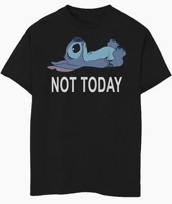 T-shirt Grafica Disney Lilo & Stitch Non Oggi Stitch Nuova