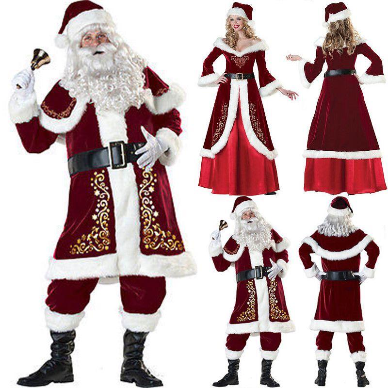Plush And Cozy Santa Claus Costume Set Perfect For Christmas Festivities And Events