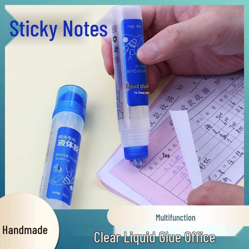 Transparent Liquid Glue for Office, Student, and Handmade Use - Ideal for Paper and Kindergarten Projects