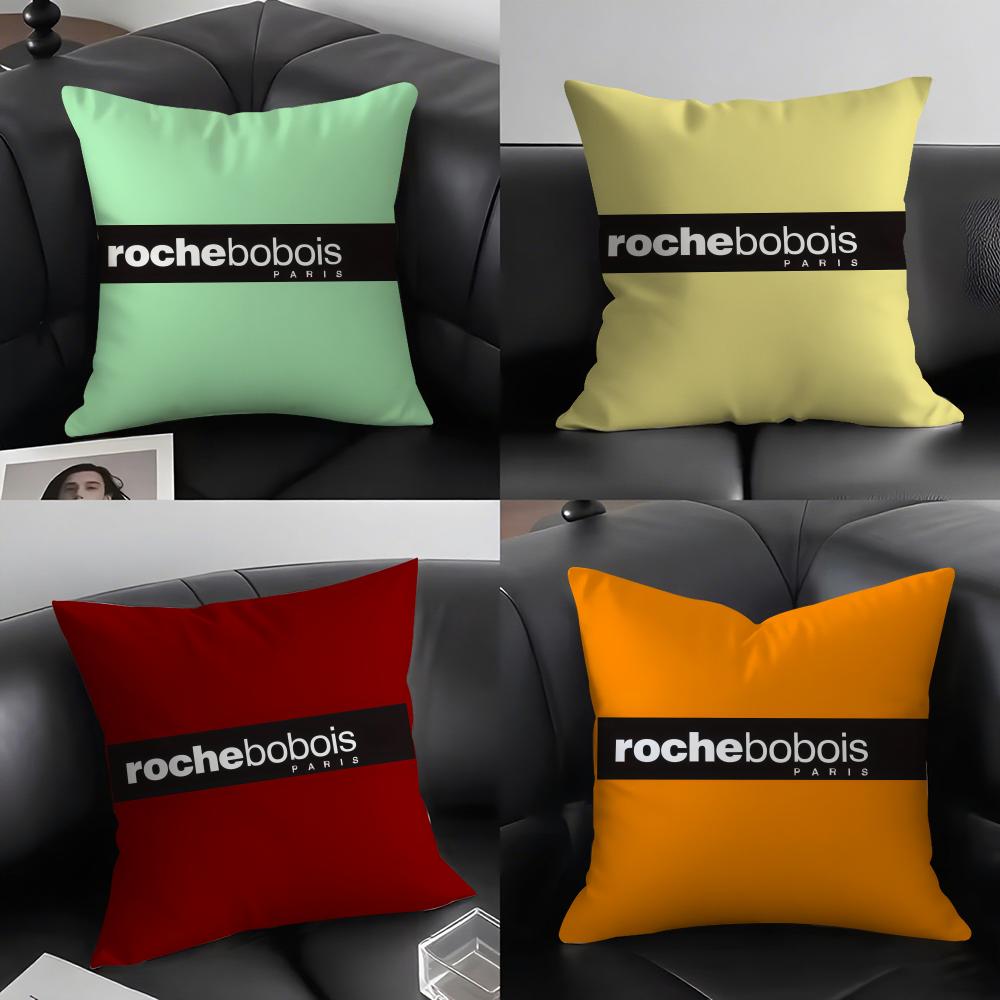 RRoche Fashion BBobois Cushion Cover Elegant Comfort Pillowcase Sofa Bed Doublesided Printed Invisible Zipper Home Decor