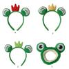 Frog Headbands Furry Plush Cartoon Headbands Hair Accessories for Girls and Womens Holiday Party Headwear