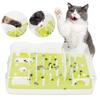 Interactive Cats Puzzle Feeder Toy Adjustable Difficulty Level Slow Eating Maze Mental Stimulation Training For Indoor Kitten
