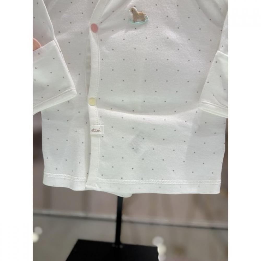 ETTOI Toddler Bodysuit   Rattle Set  07r017041s9 