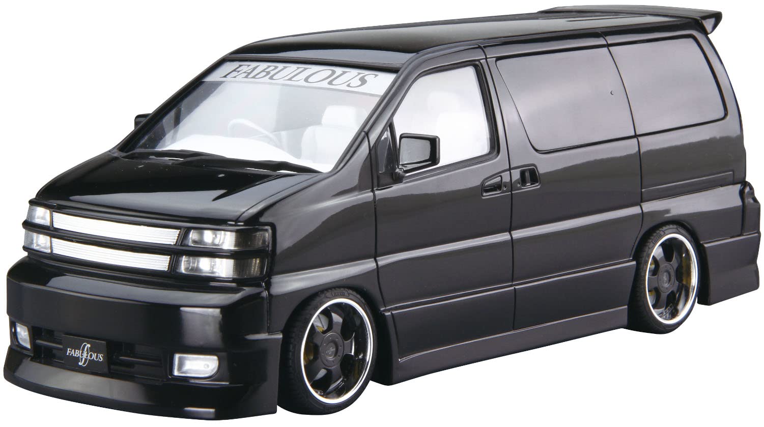 

Aoshima Bunka Kyozaisha 124 The Tuned Car Series No.43 Nissan Fabless APE50 Elgrand 2000 Plastic Model Molding Color
