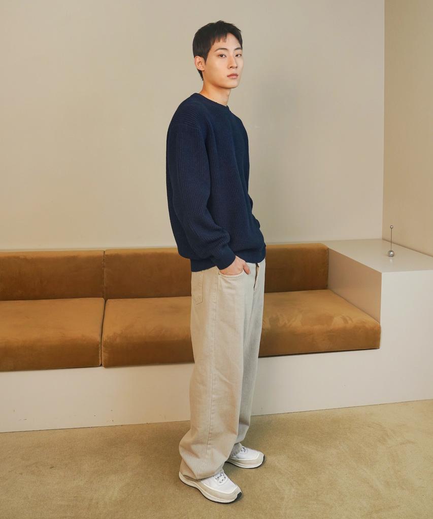 INTEMPOMOOD Hazzi Elbow Volume Pullover_Navy