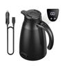 Universeller Auto-Heißwasserkocher 12V24V 1,2L Wasserwärmflasche Edelstahl LCD-Anzeige Temperaturregelung Heizung für Reise LKW
