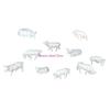 Lifelikes 1 Scale Resins Figurines for Miniature Farm Scene Enthusiasts HX6C