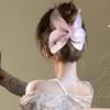Elegant French Tulle Butterfly Hair Claw Clip Elegant Rhinestone Large Shark Grabbing Jaw