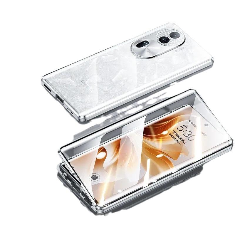 Oppo Find X8/X9 Pro Anti-Peep Magnetic Glass Case with Mirror Protector
