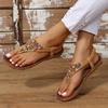 Sandali Bassi in Stile Bohemien da Donna Estivi con Infradito Sandali Gladiator da Donna Taglia Forte 43 Roma Scarpe da Spiaggia Infradito