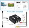 SZJUNXIAO RCA to HDMI Composite RCA Input to HDMI Audio Car Monitor USB Powered Converter, Adapter, Output, AV2HDMI, Transfer, 1080p/720p Compatible,