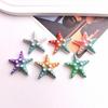 Gradient Rainbow Starfish Resin Phone Case & DIY Jewelry Hair Accessories