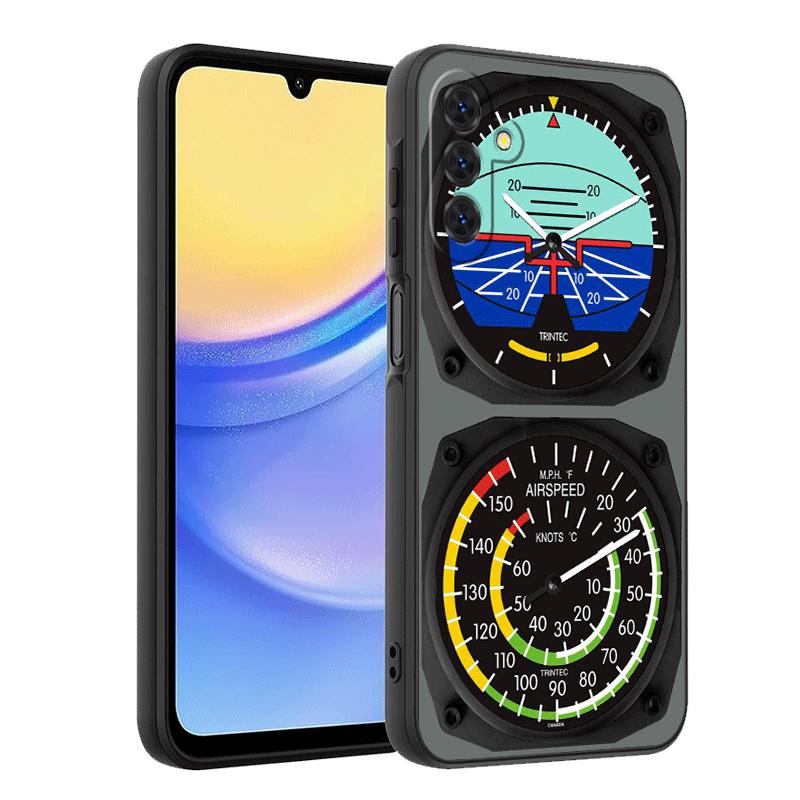 Aircraft Instrument Cockpit Radar Soft Phone Case for Samsung A17 A37 A57 A16 A26 A36 A56 A15 A25 A35 A55 A14 A24 A34 A54 A13 A2