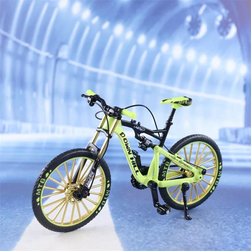 1:10 Mini Model Alloy Bicycle Toy Finger Mountain Bike Pocket Diecast Simulation Metal Racing Funny kids Toys For Children