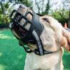 Anti-Biting Dog Mouth Cover With Reflective Strip Adjustable Dog Muzzle Anti-barking Mask Soft Rubber Can Drink Water Dog Accessories