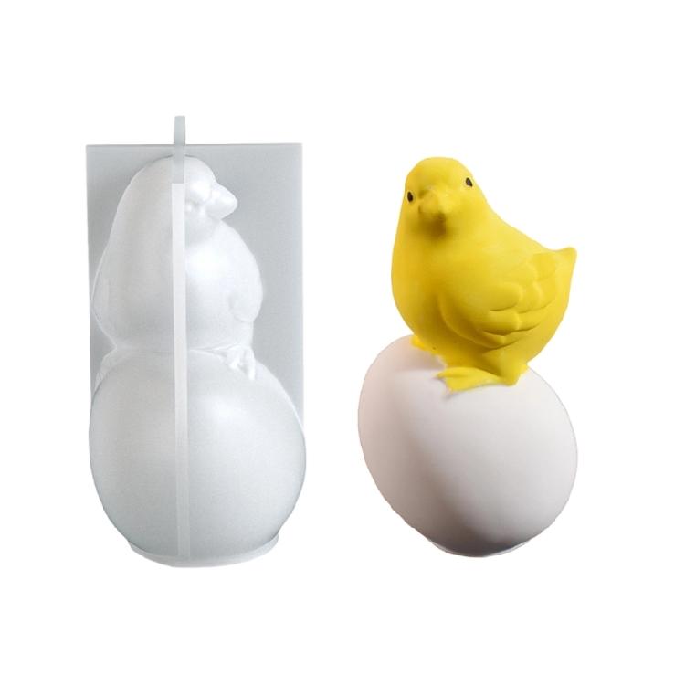 

Easter Chick Silicone Candle Mold Food Grade Silicone for Candle Soap Making Chocolate Cake Baking and Home Decoration