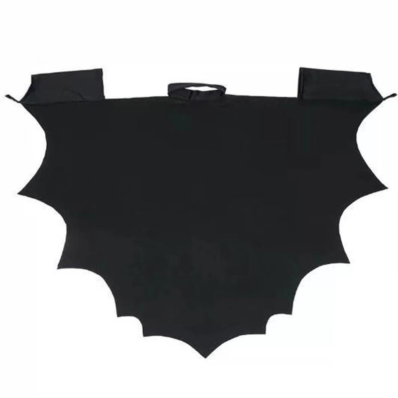 Bat-Shaped Halloween Cloak & Eye Mask Set for Kids – Cat Woman Style