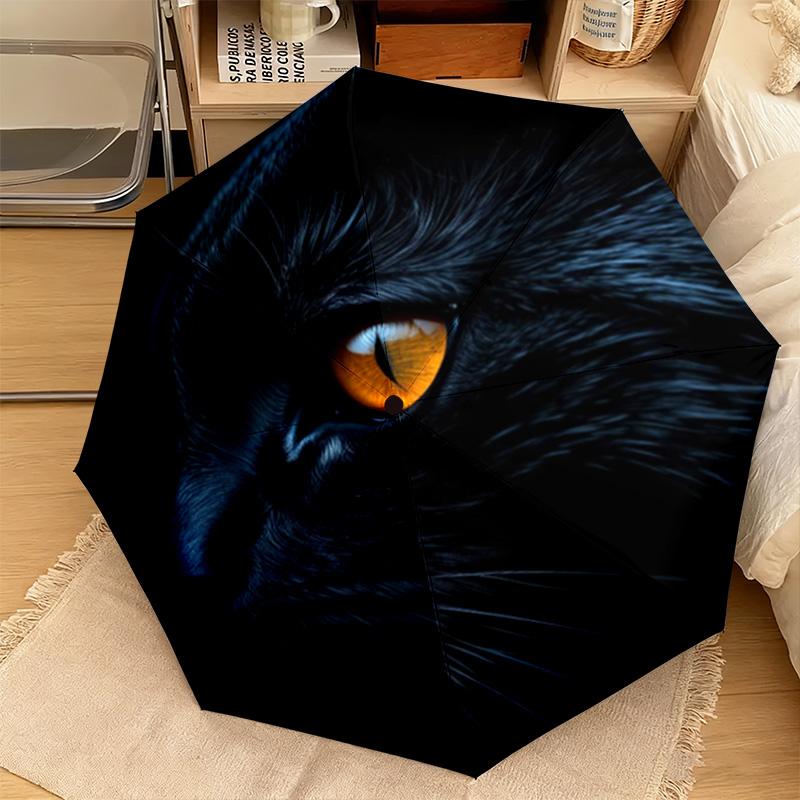 1 Stück Katzen Schmetterlinge Automatischer Regenschirm - Geeignet für Reisen Outdoor Tragbarer Regenschirm Geburtstagsgeschenk Tägliche Notwendigkeiten