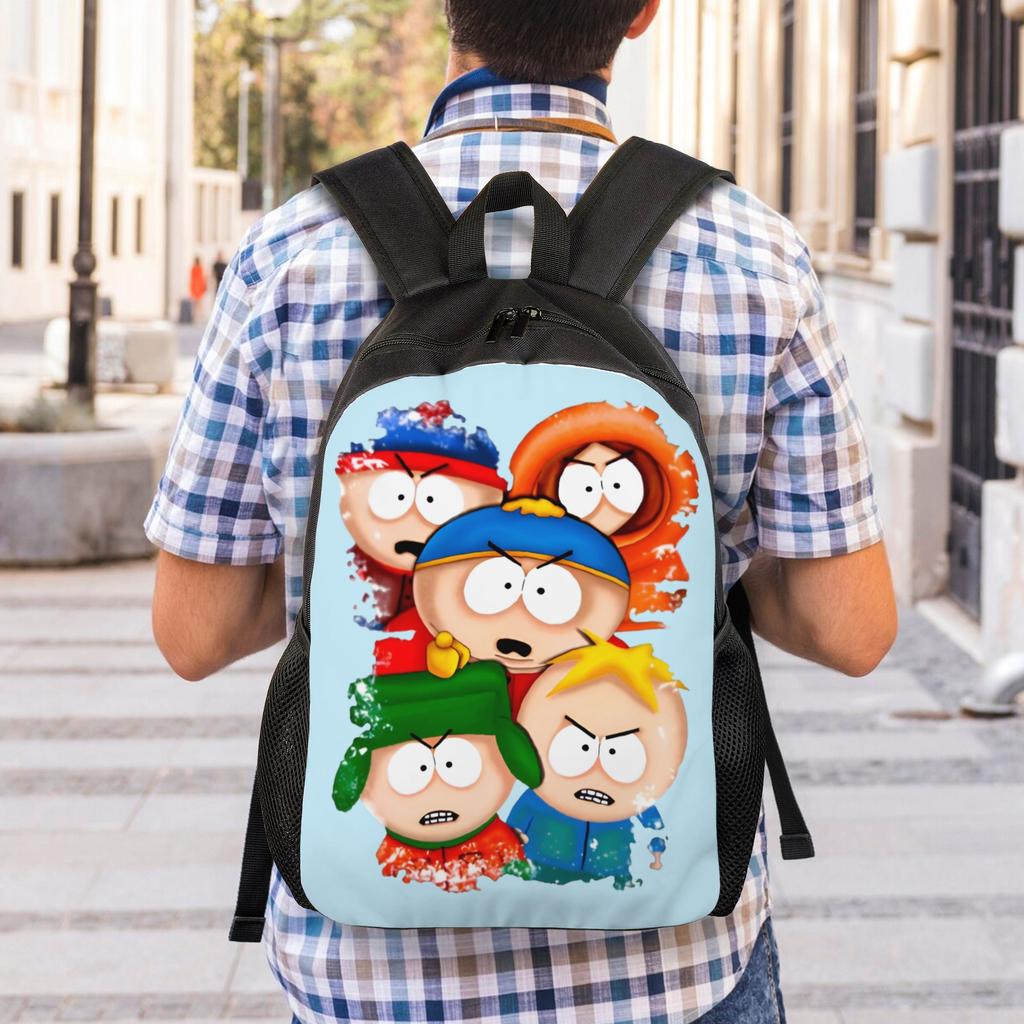 Custom Southes Anime Erics Backpacks Men Women Casual Bookbag for College School Cartoon Bags