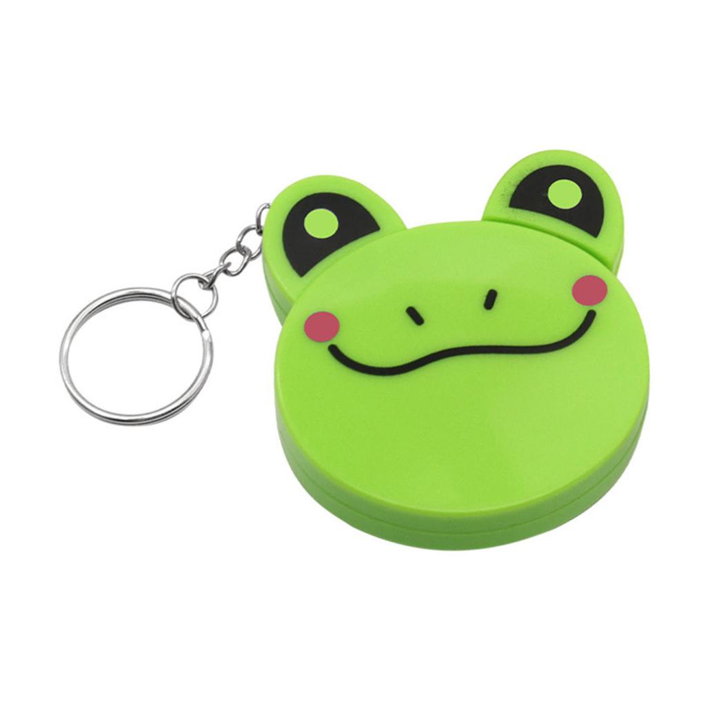 Measuring Tool Keychain Double Sided Scale Automatic Telescopic Tape Cartoon Animal Tape Measure for Child Kid Height Scale