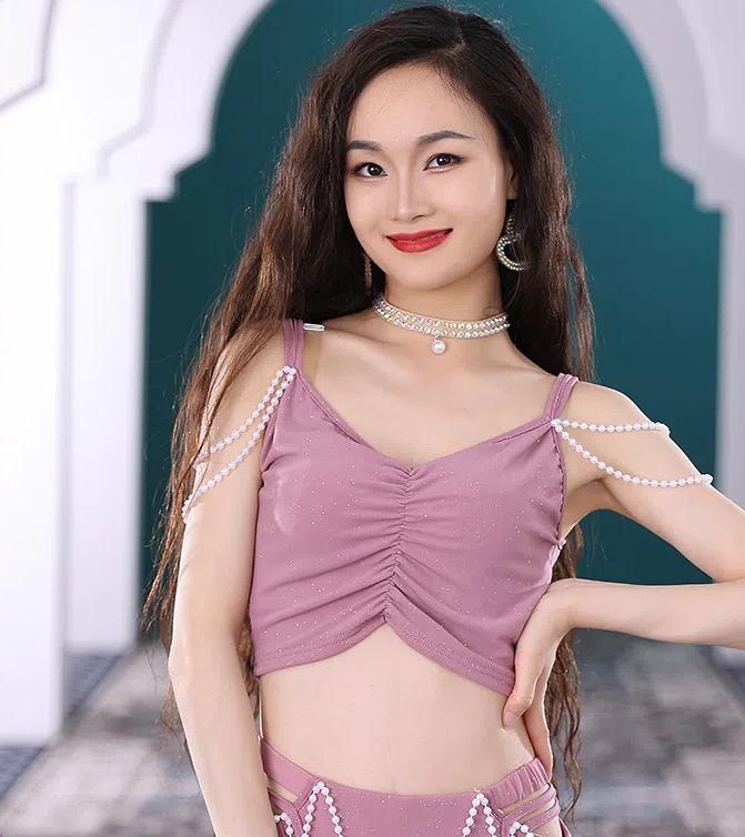 Belly Dance Palace Style Practice Dress Oriental Dance Practice Dress Sexy Set Long Skirt Strap Style