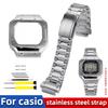 Edelstahl Gehäuse & Armband Mod Kit für Casio G-Shock GW-B5600/DW5600/GB-5600 Quadratische Uhr | Metall Lünette & Armband Ersatz