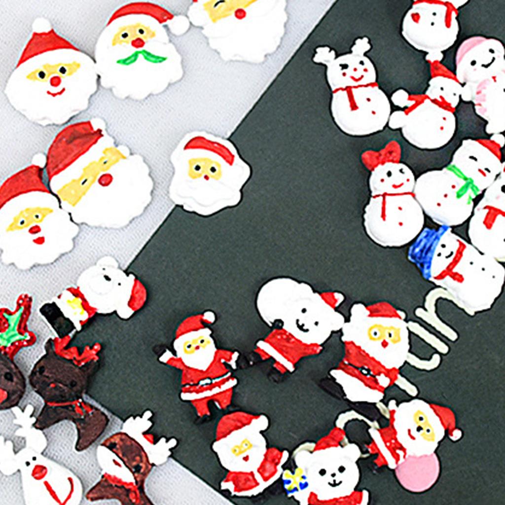 4 stk Julenisse Elg Snømenn Silikonform Fondant Sjokoladeform DIY Julekake Dessertform Bake DIY Forsyninger