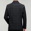 Coat Wool Jacket Men's Lapel Thick Coat for Leaders and Cadres Middle-aged and Elderly Dad Wool Button Top